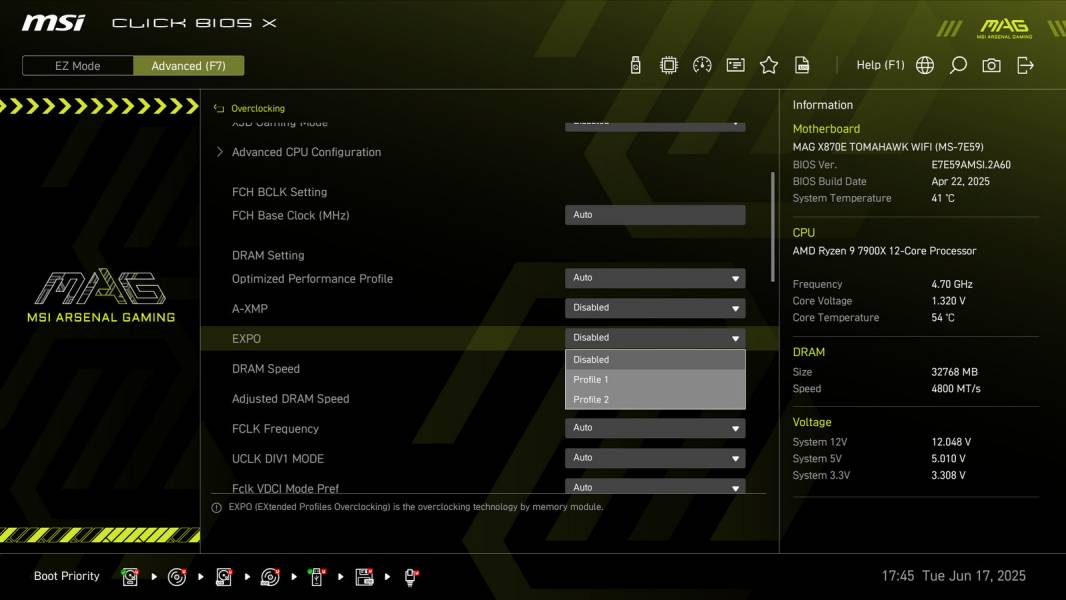 MSI MAG X870E TOMAHAWK WIFI-3